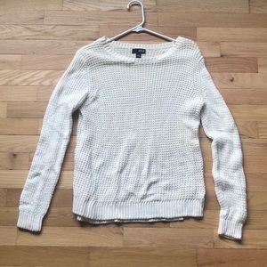 white Ana Sweater from Macy’s Size L